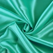 MDS Pack of 5 Yard Charmeuse Bridal SOLID Satin Fabric for Wedding Dress Fashion Crafts Costumes Decorations Silky Satin 44” MInt