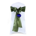 thumbnail image 1 of MDS Pack of 50 Satin Chair Sashes Bow Sash for Wedding and Events Decor -Olive green, 1 of 6
