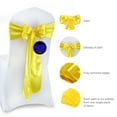 thumbnail image 1 of MDS Pack of 50 Satin Chair Sashes Bow Sash for Wedding and Events Decor -Pink, 1 of 6