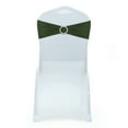 thumbnail image 1 of MDS Pack of 50 Spandex Chair Sashes Bow Ties With Buckle for Wedding - Olive Green, 1 of 7