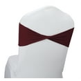 thumbnail image 1 of MDS Pack of 50 Spandex Chair Sashes Bow Ties Without Buckle for Wedding - Burgundy, 1 of 6