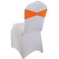 thumbnail image 1 of MDS Pack of 75 Spandex Chair Sashes Bow Ties With Buckle for Wedding - Orange, 1 of 5