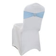 thumbnail image 1 of MDS Pack of 75 Spandex Chair Sashes Bow Ties With Buckle for Wedding - baby Blue, 1 of 6