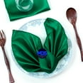 thumbnail image 1 of MDS Set of 25 Satin Napkin 20x20 Inch Square Napkins for Wedding - Emerald Green, 1 of 6