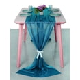 thumbnail image 1 of MDS pack of 10 Wedding 29 x 170 inches Sheer chiffon Table Runner for Rustic Boho Wedding Banquet Decor for 14ft Table Runners -Dark teal, 1 of 6