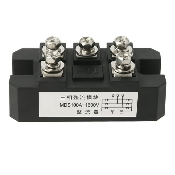MDS100-16 Bridge Rectifier 100A 1600V 3-Phase Diode Bridge Rectifier Copper Bottom Plate Rectification Module Plate