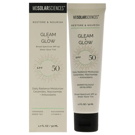 MDSolarSciences Gleam Plus Glow SPF 50 , 1.7 oz Moisturizer