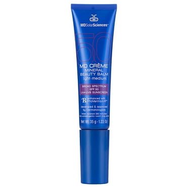 MDSolarSciences MD Creme Mineral Beauty Balm, SPF 50, Light/Medium, 1.23 Oz.
