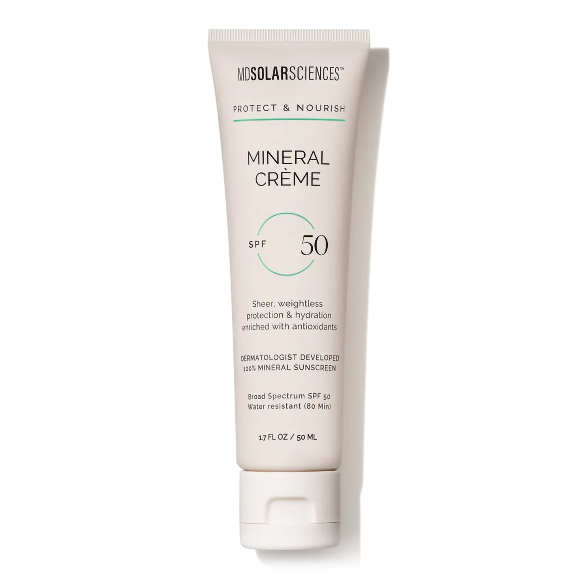 Solar Cream MDSolarSciences Mineral Crème SPF 50 Sunscreen Water Resistant 50ml/1.7 ...