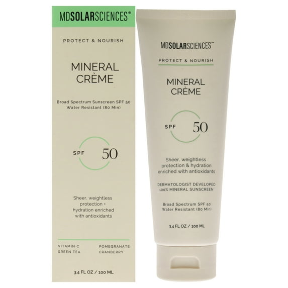 MDSolarSciences Mineral Creme SPF 50 , 3.4 oz Sunscreen