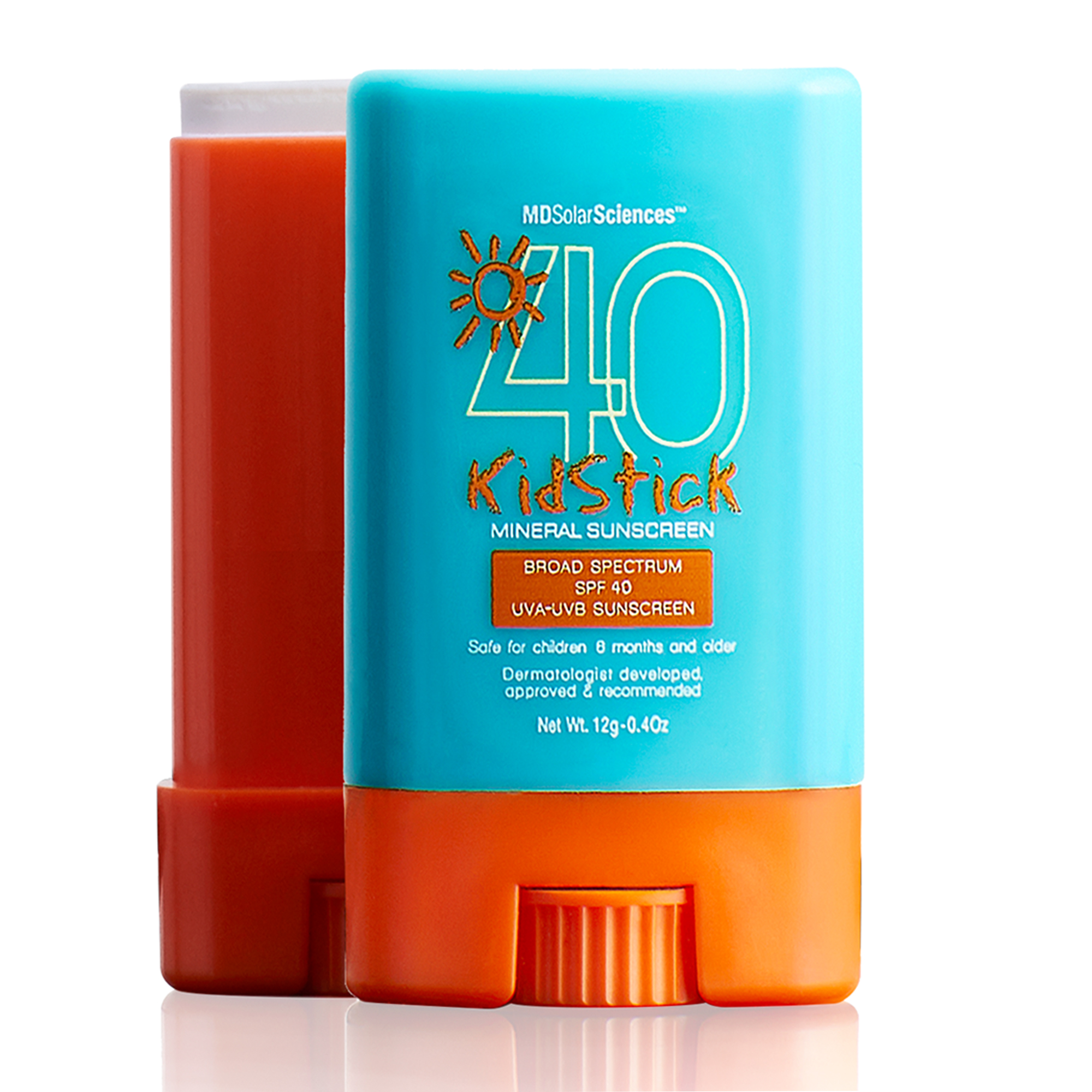 MDSolarSciences Mineral Sunscreen KidStick, Zinc Oxide, SPF 40, 0.4 oz