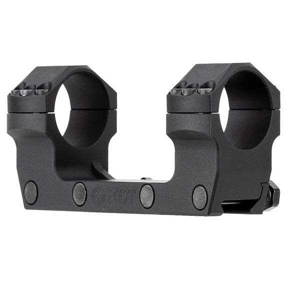 MDT 35mm 1.18" Low One-Piece Scope Mount, Robust Clamping, Integrated Recoil Lug, Accessory Scope Ring Cap Compatible, Black (106975-BLK)