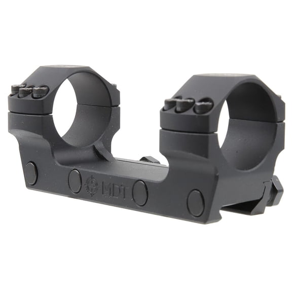 MDT One-Piece Scope Mount, 34mm Low 1.18" Rings, Robust Clamping, Black, Accessory Cap Compatible (106266-BLK)