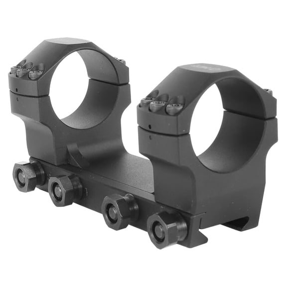 MDT One-Piece Scope Mount, 35mm High 1.50" Scope Rings, Robust Clamping, Black, Accessory Cap Compatible (106914-BLK)