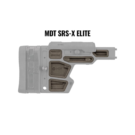 MDT Rubber Buttstock Dampeners, SRS-X Elite, Flat Dark Earth
