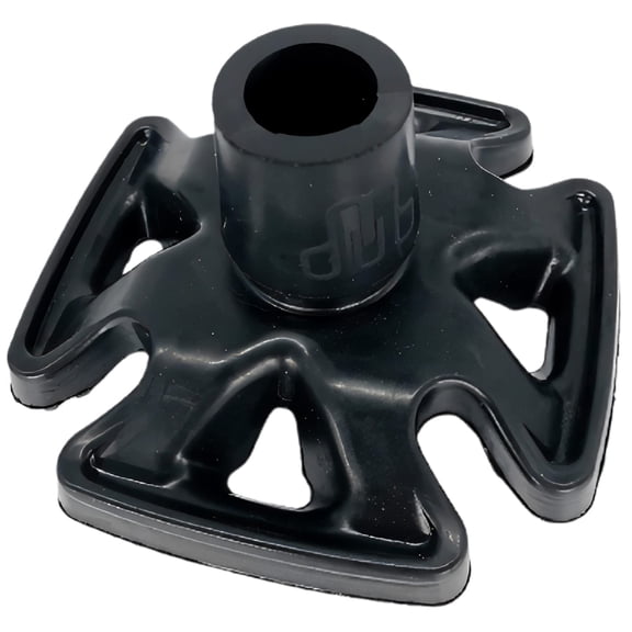 MDUB All Terrain Crutch or Cane Tip (1"), 1 Pack, Heavy Duty Rubber Design, Replacement Foot, Non-Slip for Sand, Snow, Dirt, and Rain Tip, Black