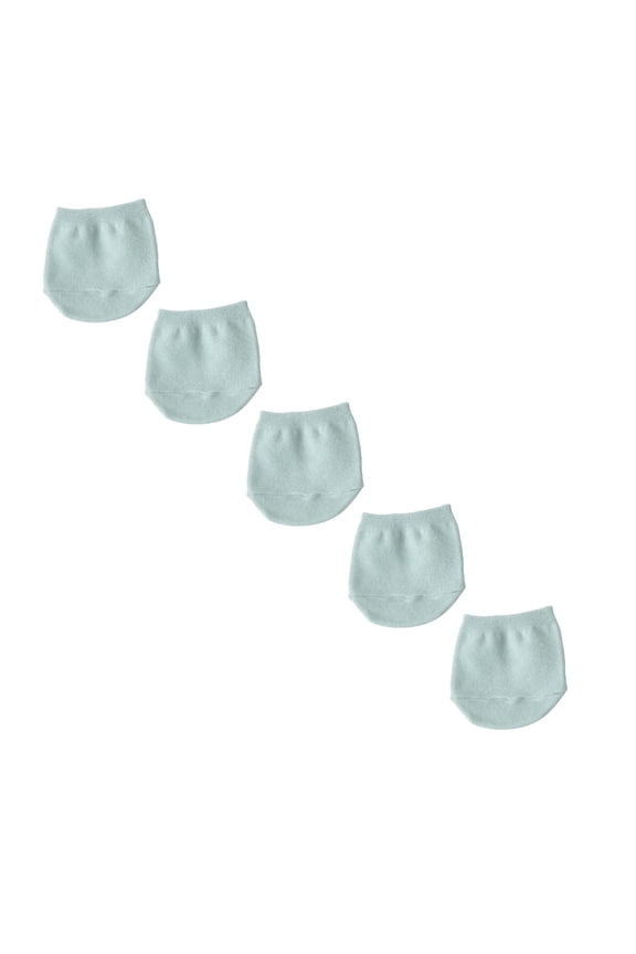 5 Pairs Womens No Show Half Socks Seamless Non- Invisible Non Cotton Liners Toe Topper Covers for Mules Clogs