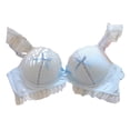 thumbnail image 1 of MDUKONU Bras for Women Women's Beauty Back Smoothing Minimizer Bra Blue 34, 1 of 3