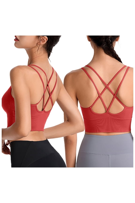 Bras for Women Women's Super Soft Wireless Lightly Lined Comfort Bra Watermelon Red XXL