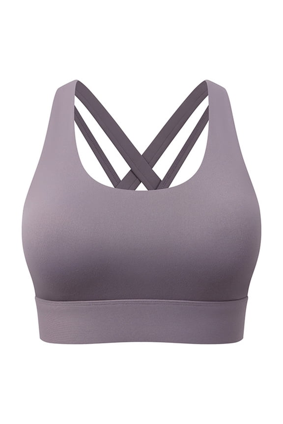 Bras for Women Womens Super Soft Wireless Lightly Lined Comfort Bra Purple L