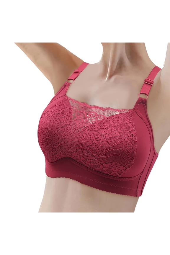 Bras for Women Womens Wireless Bra, Smooth Comfort Full Coverage Bra, Foam Cups, Convertible Bra Straps RD2 90C