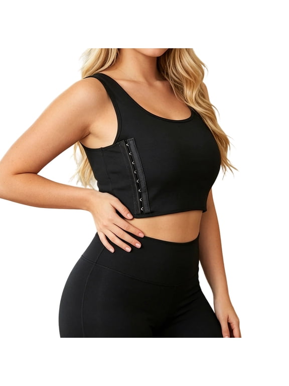 Chest Binder Tank Top Breathable Comfortable and Soft Slim Fit Tops Black XL