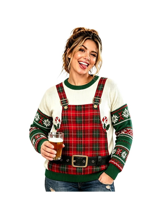 Christmas Sweatshirt for Women Long Sleeve Crewneck Knit Sweater Size: XXXXXL