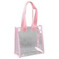 thumbnail image 1 of MDUKONU Clear Tote Bags, Shoulder Handbag, Security Approved See Through Bag for Work Pink, 1 of 3