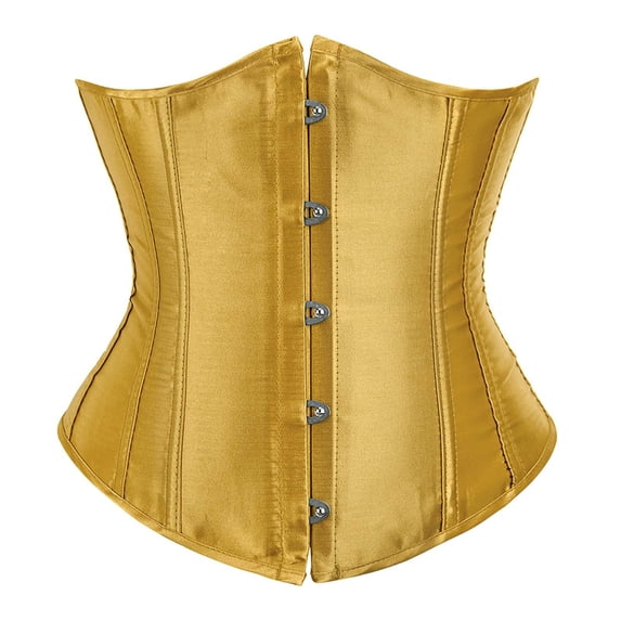MDUKONU Corset Tops for Women: Lace Up Bustier Pirate Renaissance Costume, Halloween Outfit, Party Photoshoots Yellow XXXXXL