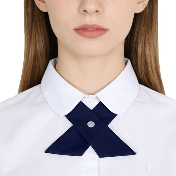 MDUKONU Criss-Cross Bow Tie for Girl Uniform Adjustable Neck tie for Men Women