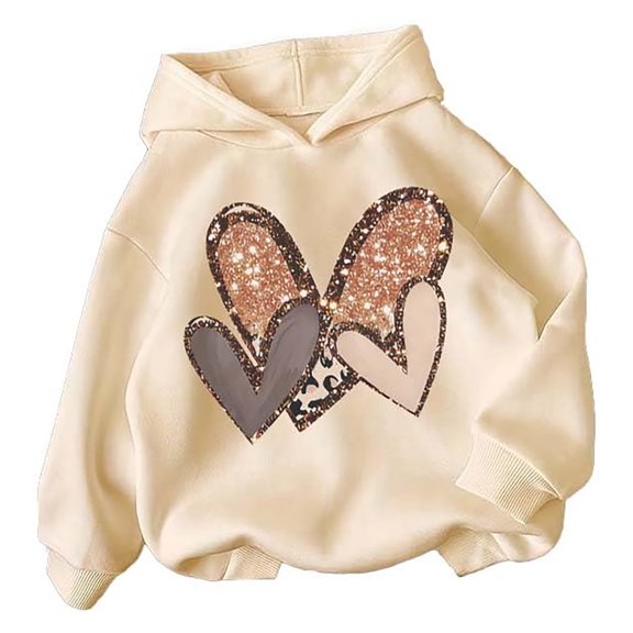 MDUKONU Kids Tracksuit Hoodie Boys Girls Letter Print Casual Hooded Sweatshirt Everyday Outfit Size: 9-10 Years