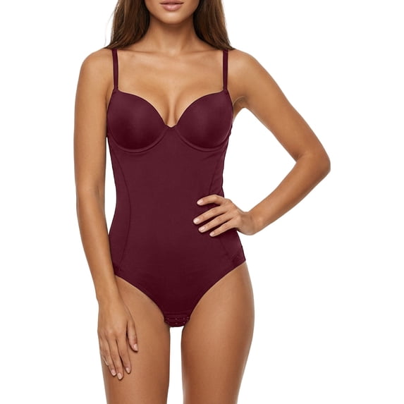 MDUKONU Shapewear for Women Tummy Control Full Body Shaper Elasticity Slimmer Shapewear Seamless Camisole Bodysuits RD1 XL
