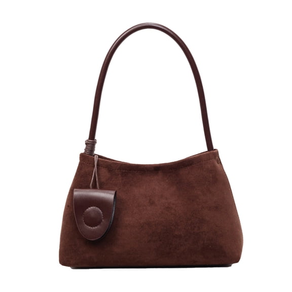 MDUKONU Suede Shoulder Bag for Women, Leather Handbags Tote Bag, Elegant Clutch Top Handle Satchel Purse Work Travel