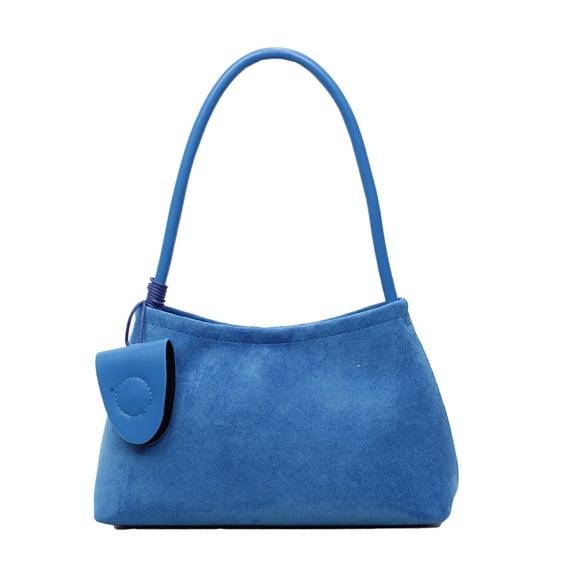 MDUKONU Suede Shoulder Bag for Women, Leather Handbags Tote Bag, Elegant Clutch Top Handle Satchel Purse Work Travel