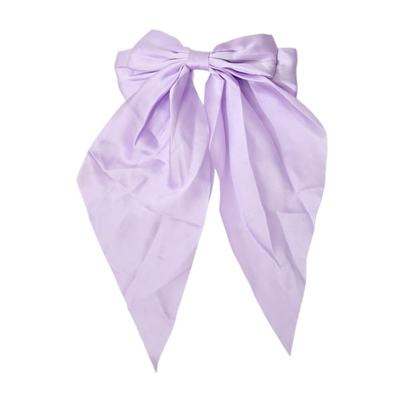 MDUKONU Women Big Bow Barrettes Girl's Satin Hairclips Long Ribbon Hair Pins Accessories For Party