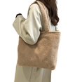 thumbnail image 1 of MDUKONU Women Plush Shoulder Bag Large Tote Handbag Purse Shopping Dating Bag, 1 of 5