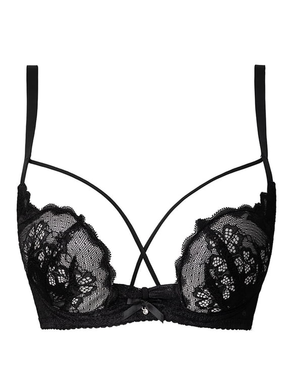 Women’s Bras 18 Hour Wirefree Bra Ultimate Lift & Support Cushioned Women's Black 34/M