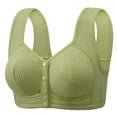 thumbnail image 1 of MDUKONU Women’s Bras Bras for Women Supportive Wireless Push Up Bra Full Coverage No Underwire Seamless Plus Size for Older Women Green 46, 1 of 4