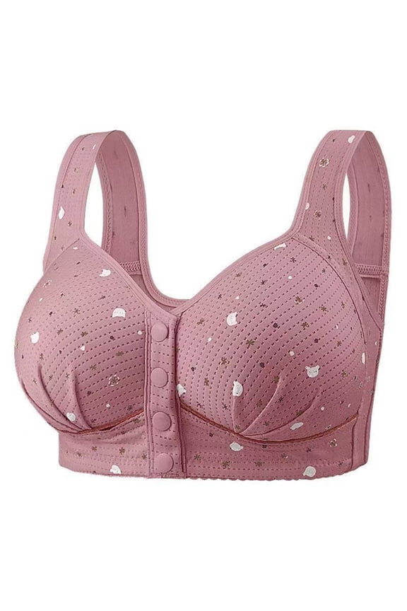 Women’s Bras Women's Wireless Seamless Matte Mini Rib Bra Pink G