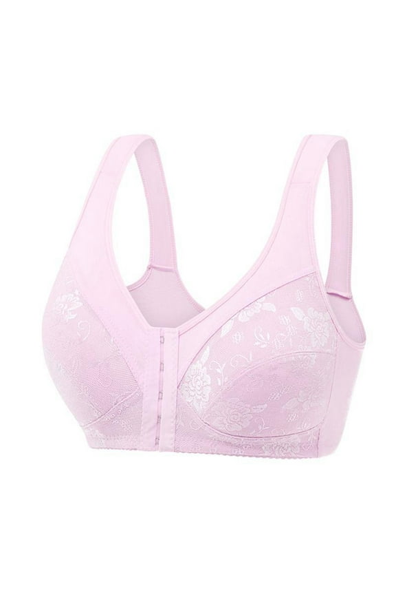 Women’s Bras Womens Underarm-Smoothing Comfort Underwire Lightly Lined T-Shirt Bra Pink 90C
