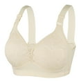 thumbnail image 1 of MDUKONU Women’s Bras Womens Wireless Jelly Bra Plus Size Supportive Seamless Bras Full Coverage Push Up Comfortable No Underwire Tshirt Bras Beige 44, 1 of 3