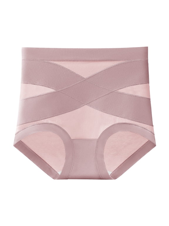 Women's Comfort Leakproof and Shaping Panties,Tummy Control with Leakproof Underwear,High Waisted Size: M Pink