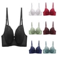 thumbnail image 1 of MDUKONU Women's Padded Underwire Bra, Full Coverage T-Shirt Bras for Women, Convertible, Seamless Black 42, 1 of 8
