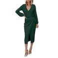 thumbnail image 1 of MDUKONU Women's Skirt Suit Set for Work Green XXL, 1 of 7