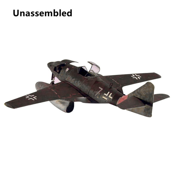 ME-262 Fighter Paper Model Set 1/33 Accurate Scale Model, Requires Skill and Additional Tools for Assembly
