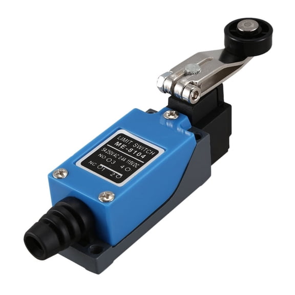 ME-8104 Rotary Plastic Roller Arm Limit Switch for CNC Mill Plasma,1 x Limit Switch,Blue, Gray & Black