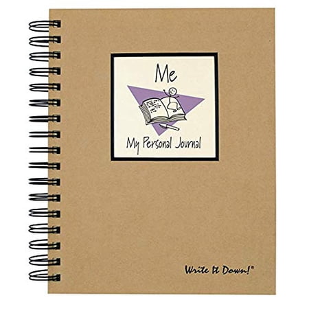 ME, A Personal Journal - Kraft Hard Cover (prompts on Every Page, Recycled Paper, Read More.)