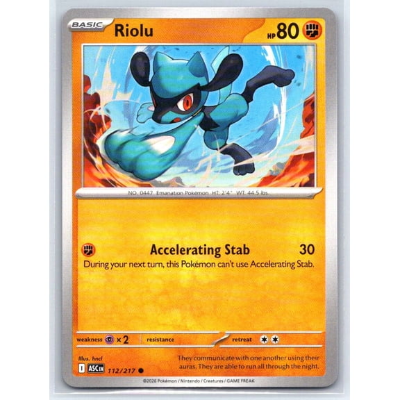 ME: Ascended Heroes Riolu Common #112/217