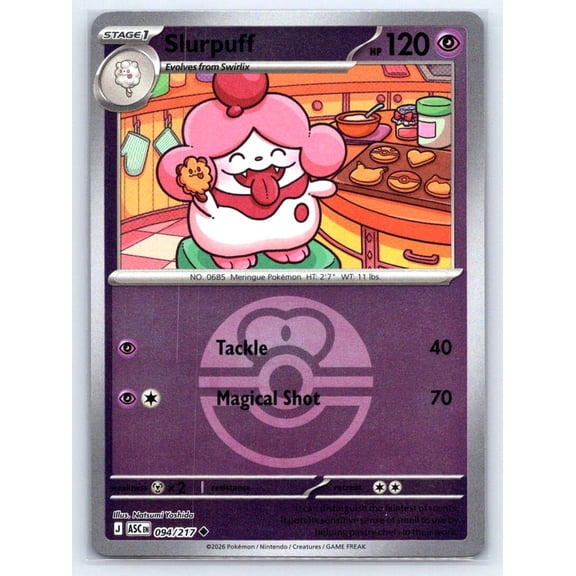 ME: Ascended Heroes Slurpuff Reverse Holo Uncommon #094/217