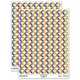 thumbnail image 1 of ME Maine State in Heart 200+ Round Stickers - Rainbow - Matte Finish - 0.50" Size, 1 of 3